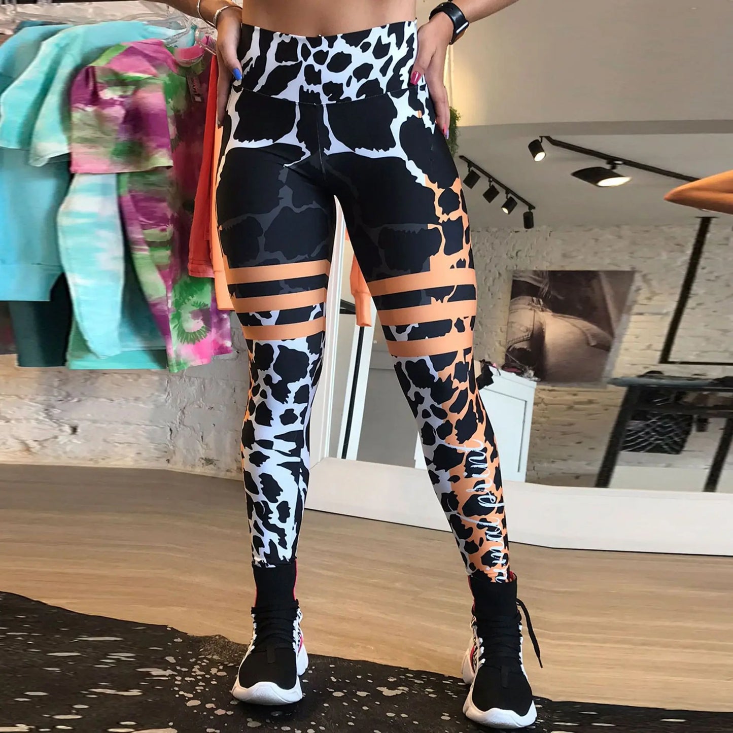 Leggings de Fitness Leopard Luxe 3D Push-Up