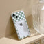 Funda de teléfono de silicona delgada y glamorosa con soporte para tarjetas para iPhone
