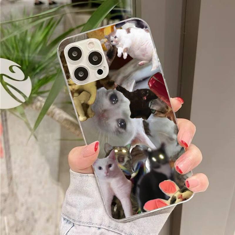Coque de téléphone Memes de chat qui pleure pour iPhone 7 et 8
