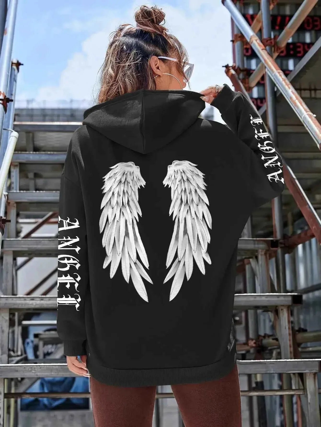 Sweat à capuche Femme Ailes d'Ange