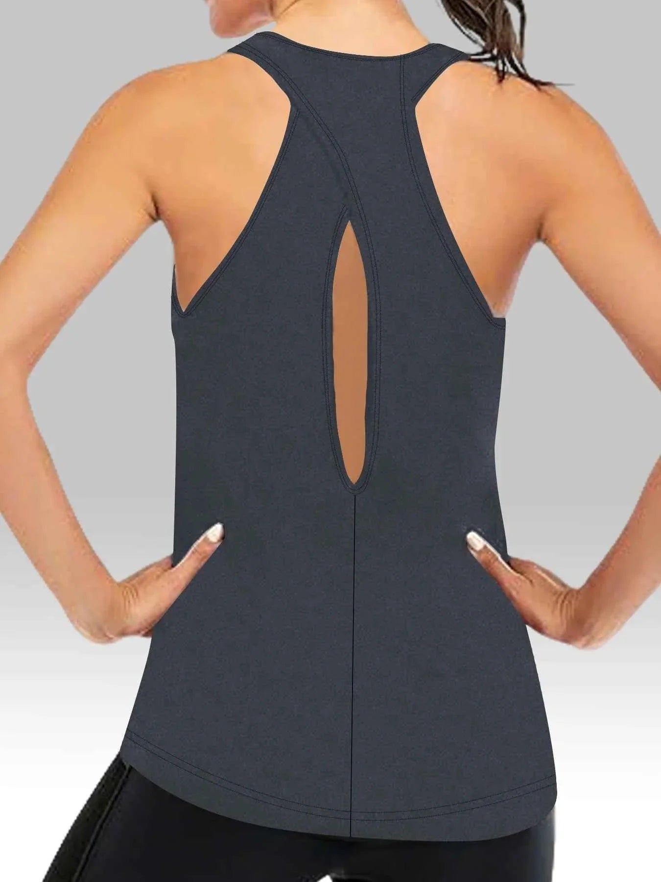 Camisetas de Yoga Racerback Sin Espalda Cruzada Súper Suaves