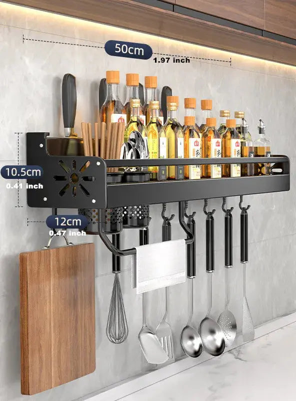 Estante Organizador de Cocina con Patrón de Olas Elegante