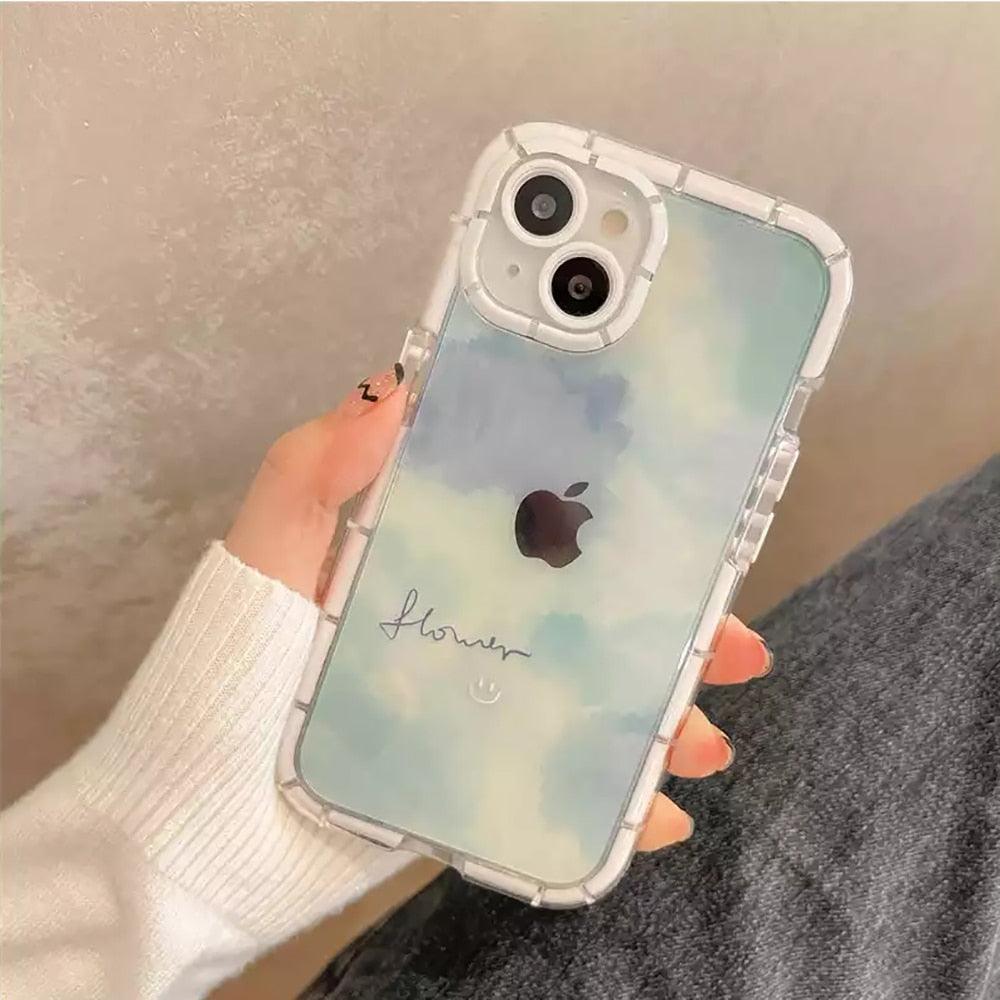 Cute Love Heart Soft Shockproof Bumper Phone Case for iPhone