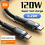 Cargador Rápido Xiaomi 120W con Cable USB Tipo-C