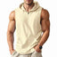 Men's Hooded Zipper Tank Top Fitness Vest