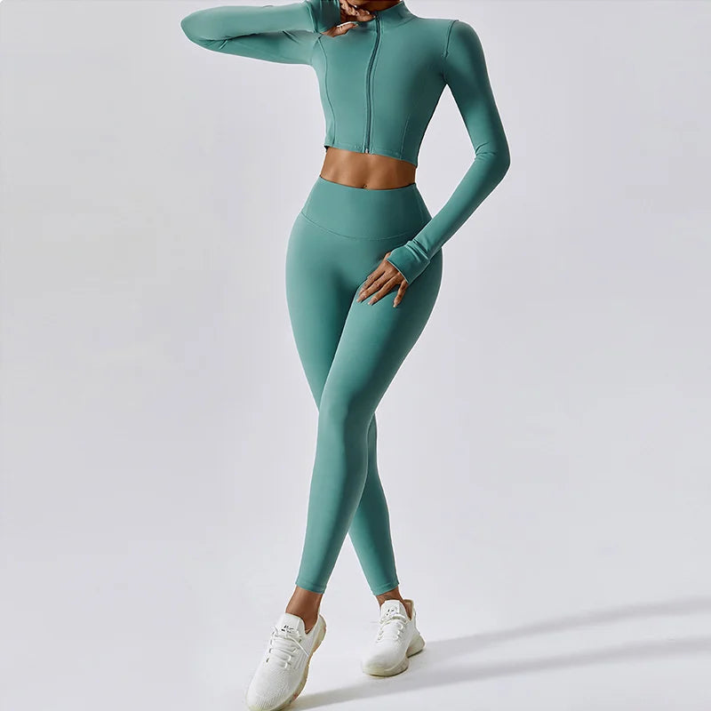 Conjunto de Ropa Deportiva para Mujeres de 3 Piezas Premium