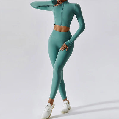 Ensemble de vêtements de sport pour femmes en 3 pièces de qualité supérieure