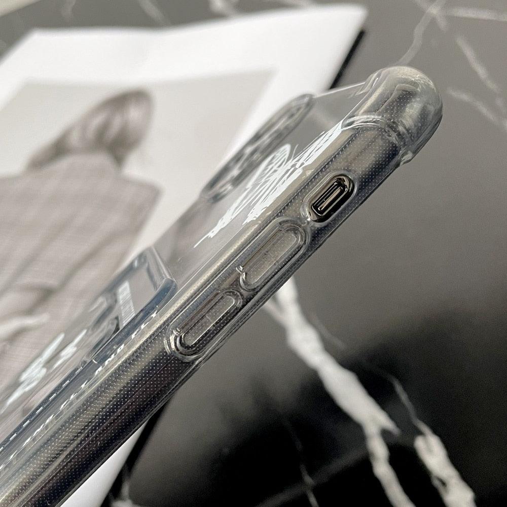 Transparent Butterfly Pattern Case for iPhone 14 Plus & More