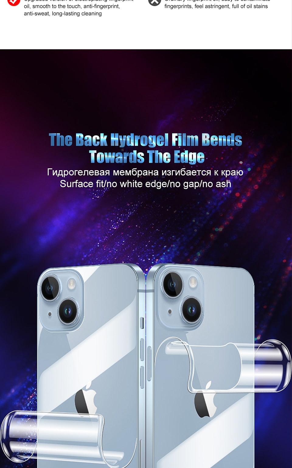 Premium Full Cover Back Film for iPhone Models
