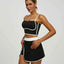 Conjunto Deportivo para Mujeres: Top Corto Acolchado y Falda Corto con Bolsillos