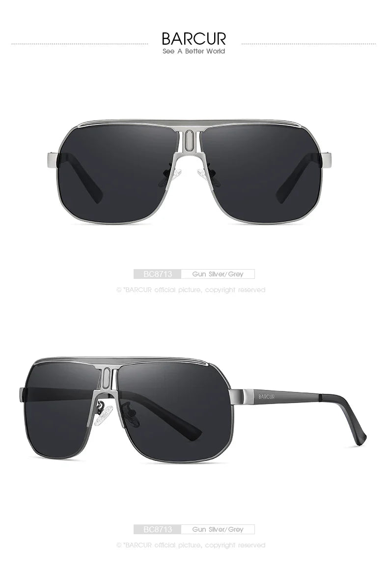 Lunettes de sport polarisées BARCUR pour hommes - Protection UV400