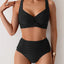 Black Elegance Push-Up Cross Bikini Set