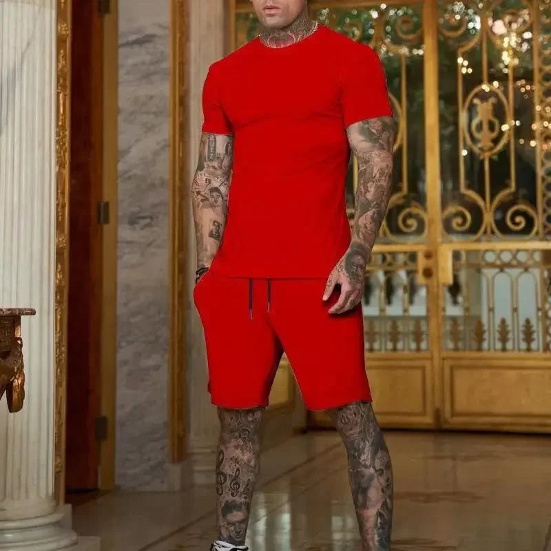 Conjunto de Ropa Deportiva Transpirable para Hombre en Verano