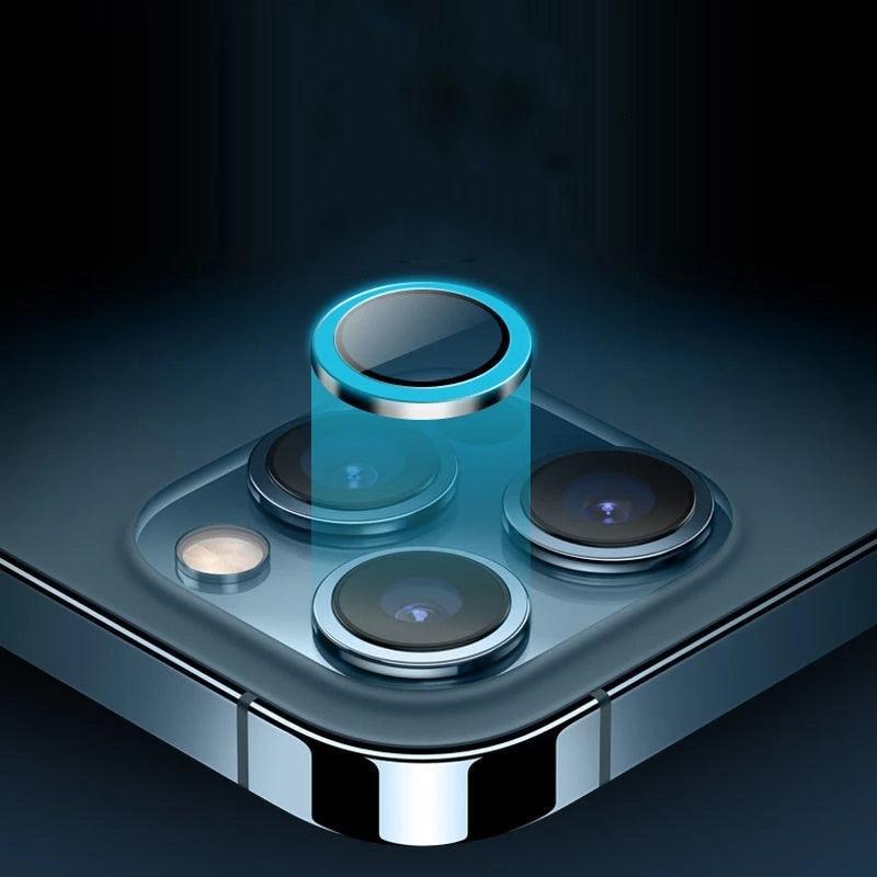 Cubierta de cámara de vidrio templado 9H para iPhone - Protección premium