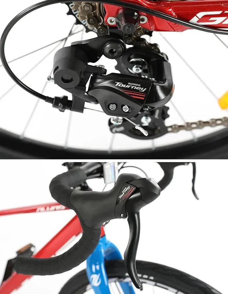YUZE G240 7-Speed Aluminum Disc Brake Bicycle for Students