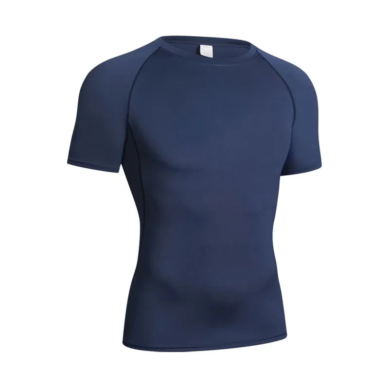 Camisa de Gimnasio de Manga Larga de Compresión para Hombre