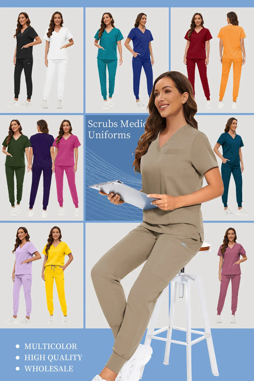 Unisex Medical Surgical Scrub Sets for Professionals