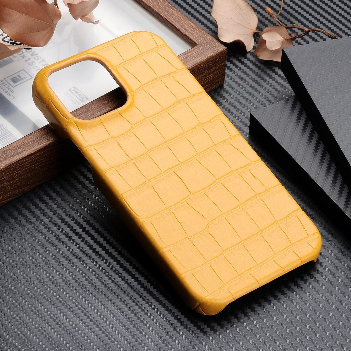 Coque en cuir premium pour iPhone 11, 12, 13, 14 Pro Max