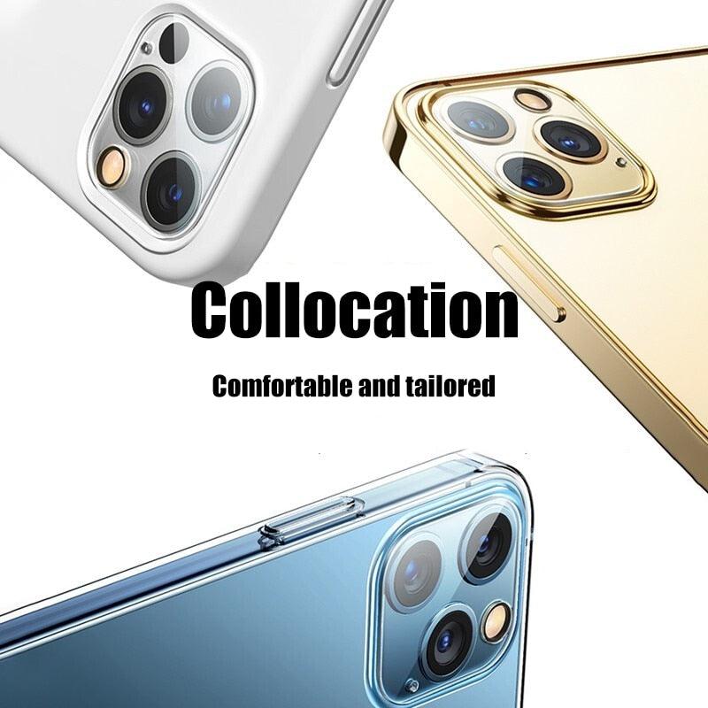 4-Piece Protective Glass Set for iPhone Camera Lenses