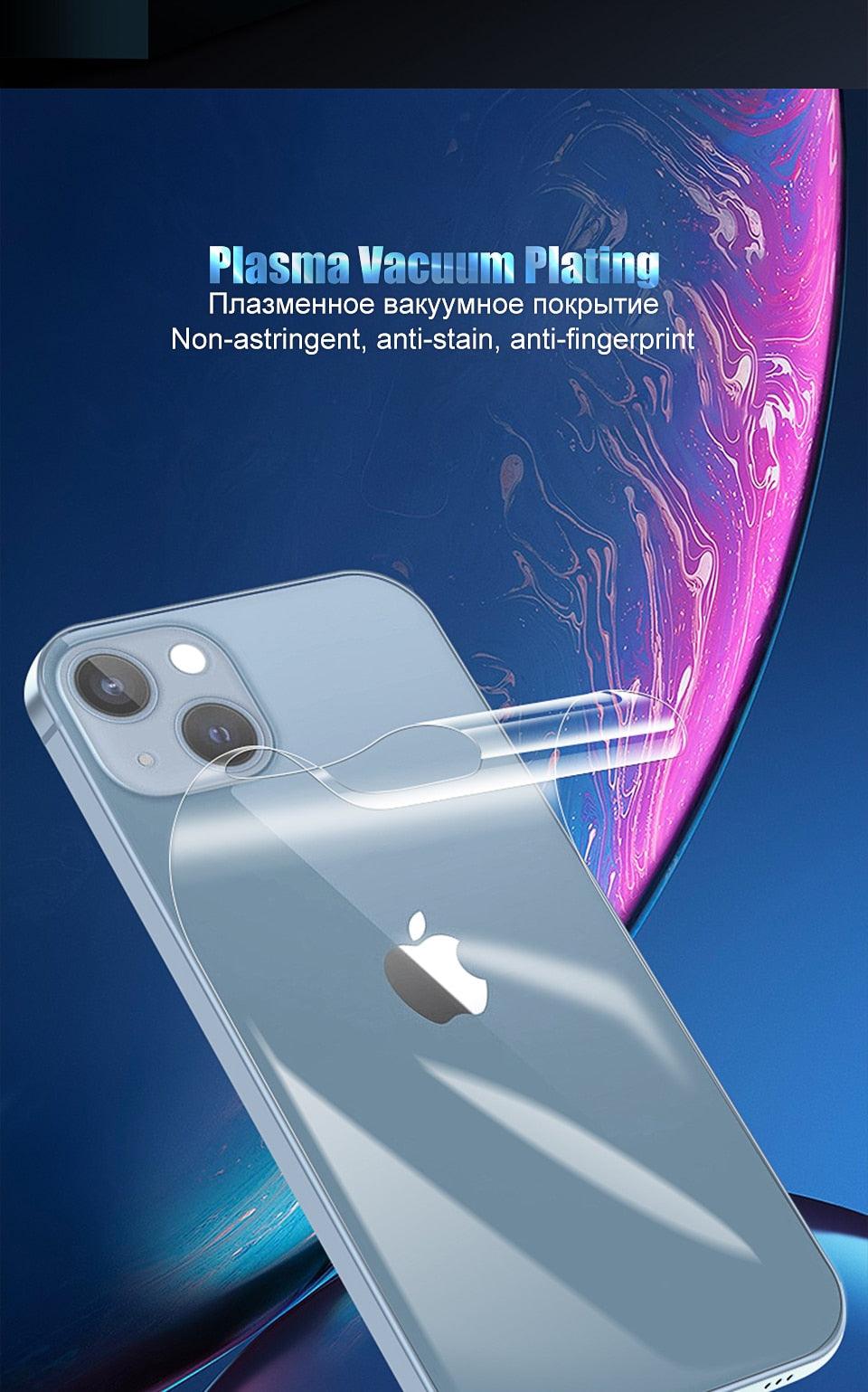 Premium Full Cover Back Film for iPhone Models