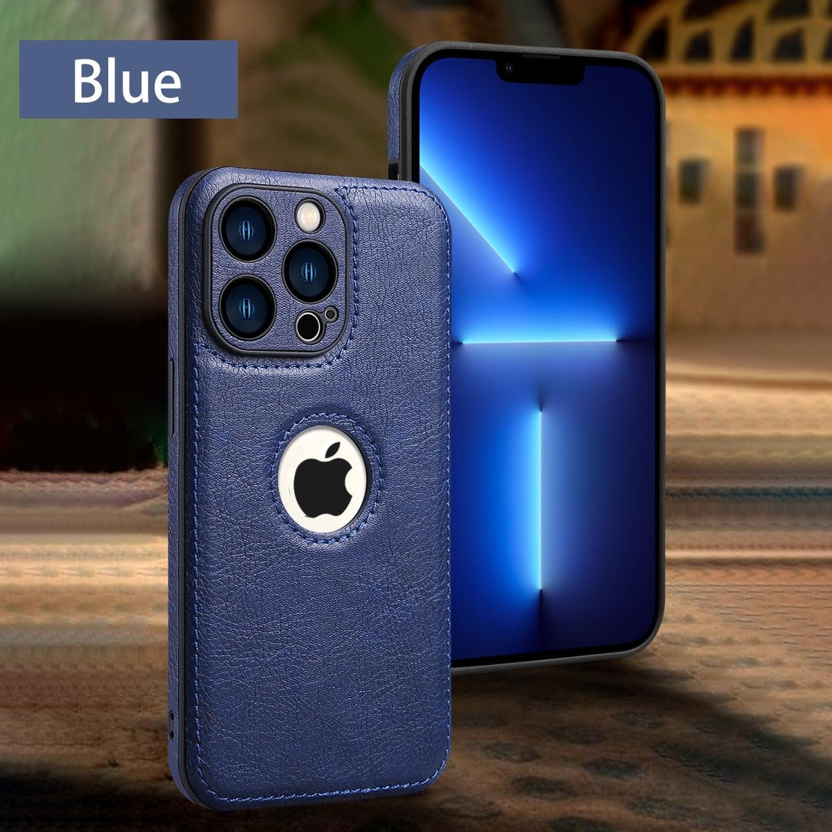 Luxury Leather Case for iPhone - Premium PU Leather Protection