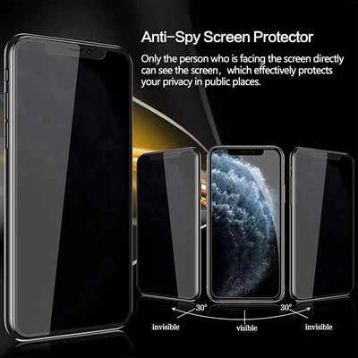 Premium Anti-Spy Tempered Glass Screen Protectors for iPhone