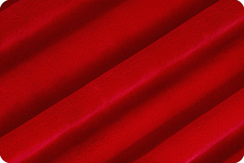 Scarlet Cuddle 3 Solid Minky Fabric - 58/60" Per Yard