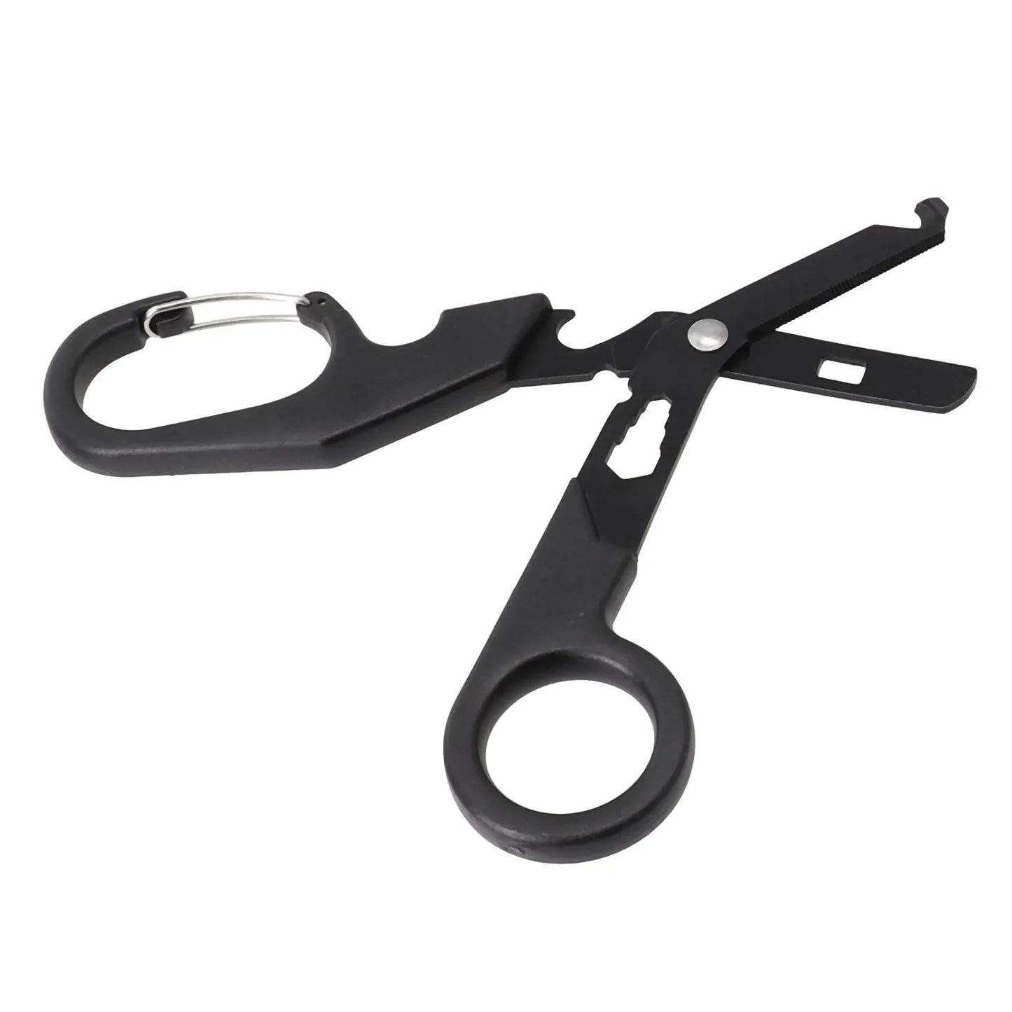 Ciseaux Survivor : Outil de secours multi-usage tout en noir
