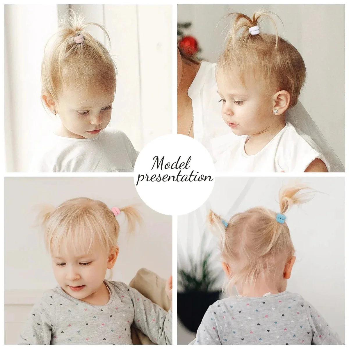 Colorful Kids Elastic Hair Bands - 20/50pcs Set