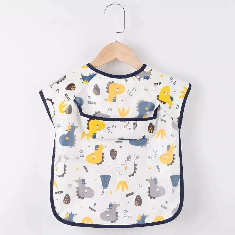 Bavoir imperméable à manches longues premium pour enfants