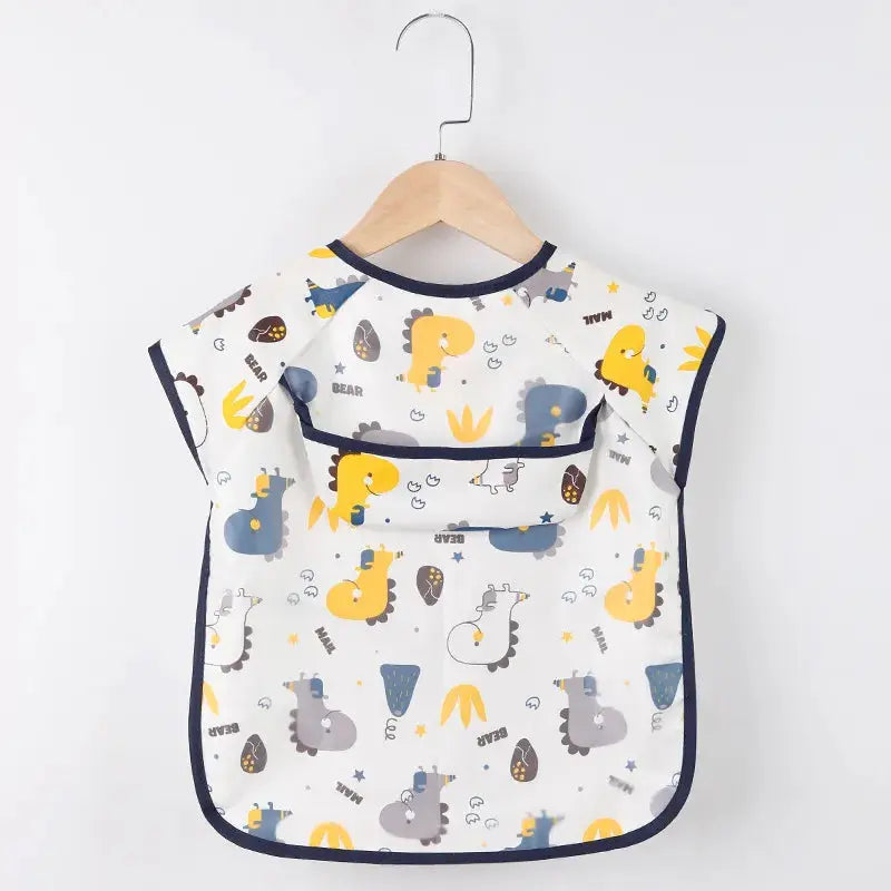 Bavoir imperméable à manches longues premium pour enfants