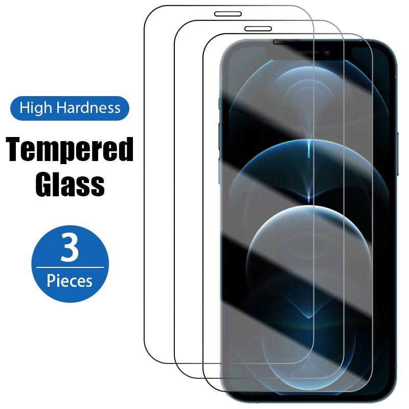 3PCS Premium Tempered Glass Screen Protectors for iPhone