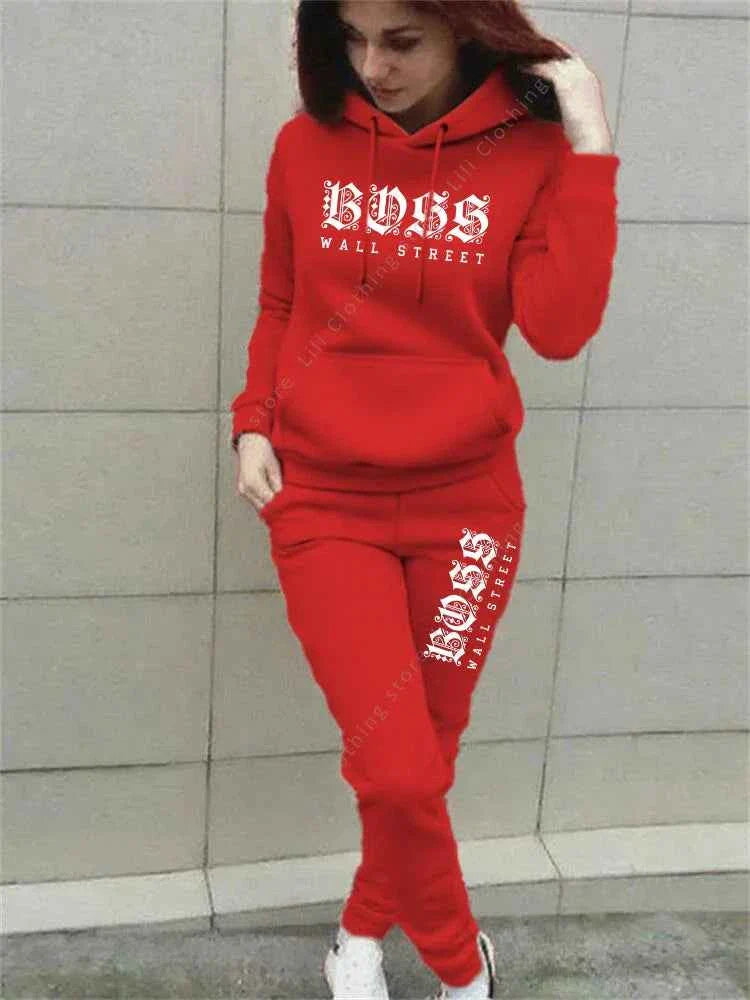 Ensemble de sweat à capuche et pantalon de survêtement de luxe pour femmes