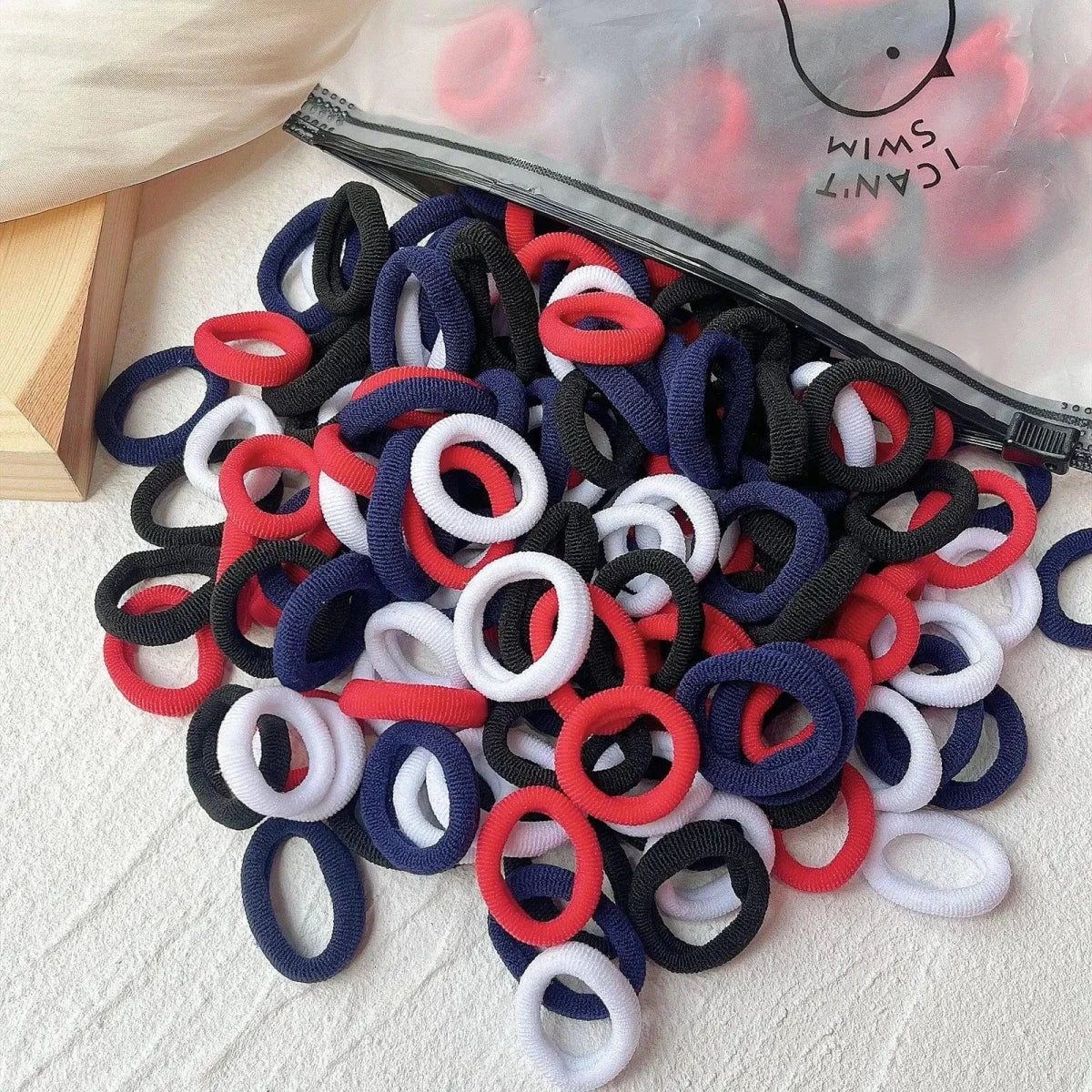 Colorful Kids Elastic Hair Bands - 20/50pcs Set