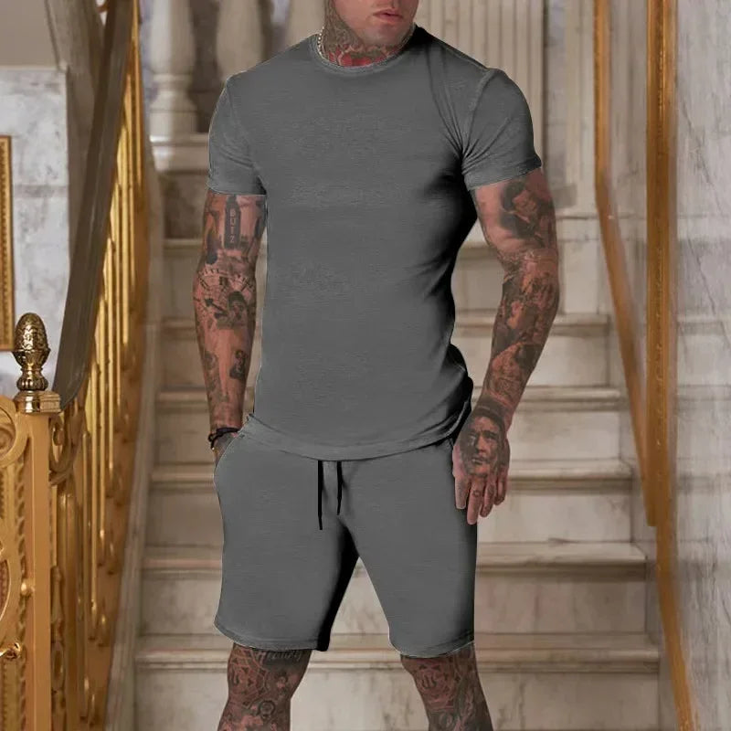 Conjunto de Ropa Deportiva Transpirable para Hombre en Verano
