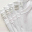 Paquete de 2 camisetas de algodón blancas unisex de corte holgado