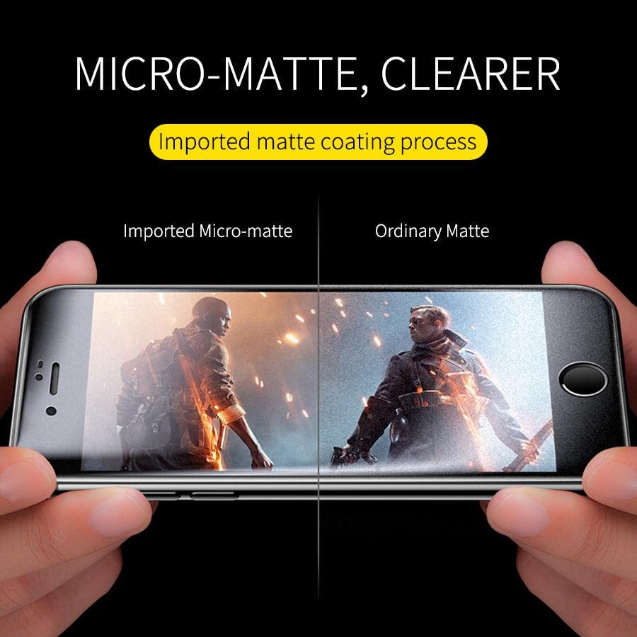3-Pack Frosted Matte Ceramic Screen Protectors for iPhone