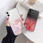 Funda Transparente de Mármol de Lujo para iPhone
