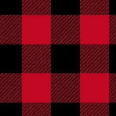 Tissu Large en Coton à Carreaux Buffalo Rouges - Qualité Premium