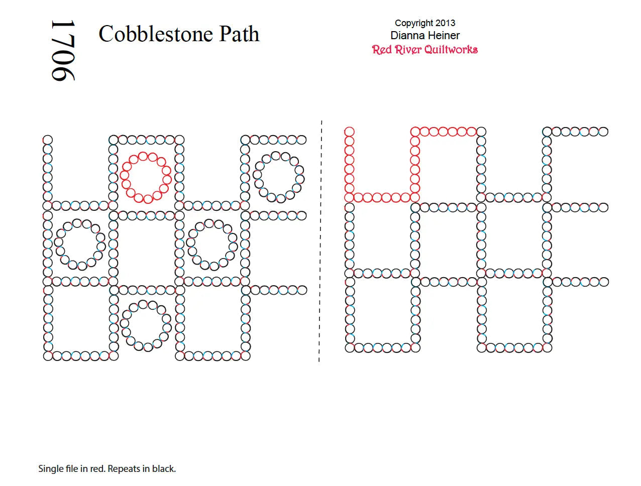 1706 Cobblestone Path Combo with Blocks Pantograph