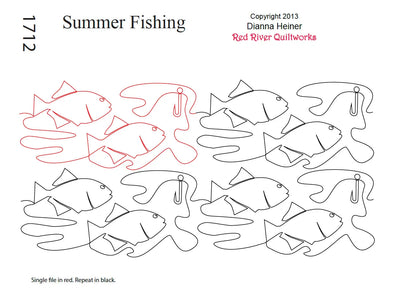 1712 Summer Fishing Combo Pantograph with Block