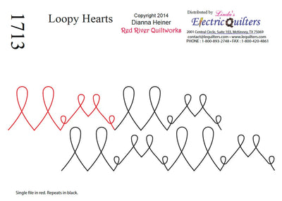 1713 Loopy Hearts Combo Pantographe