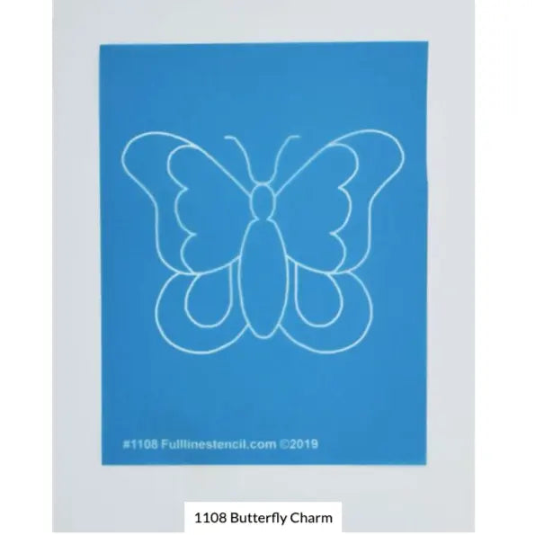 1108 Butterfly Charm Stencil - 3" x 3 3/4"