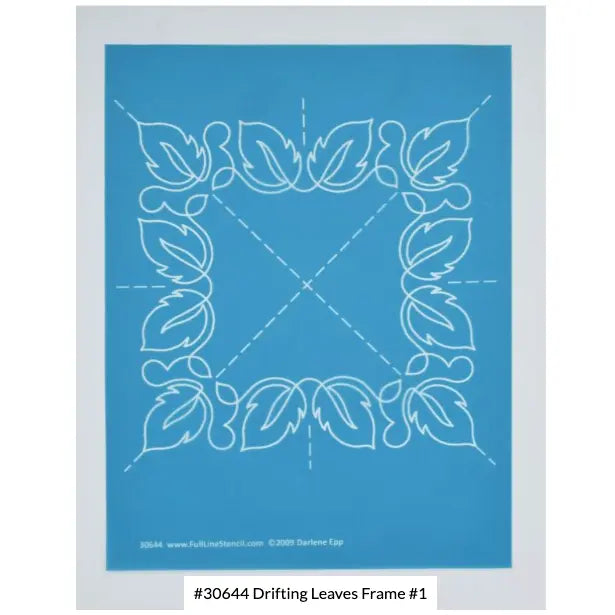 Drifting Leaves Frame 7" Stencil