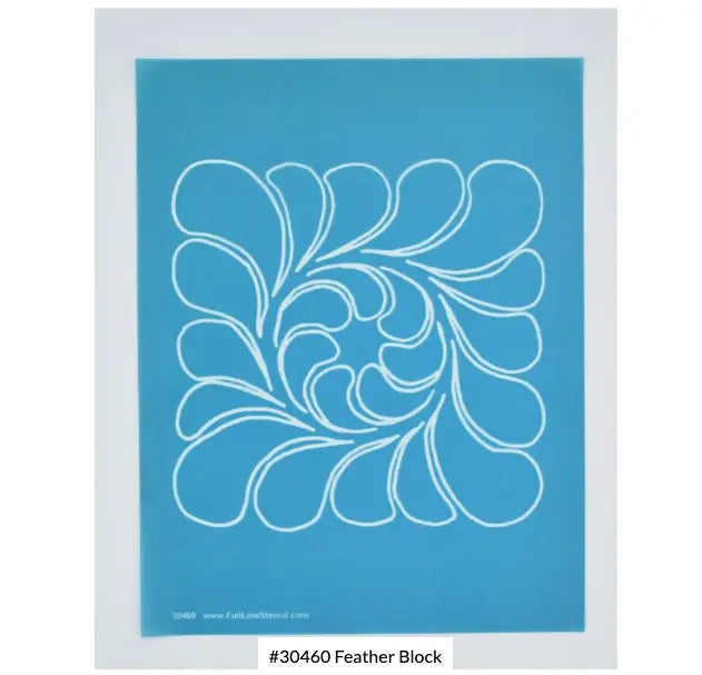 Plantilla de Bloque de Plumas 7.5" x 7.5"