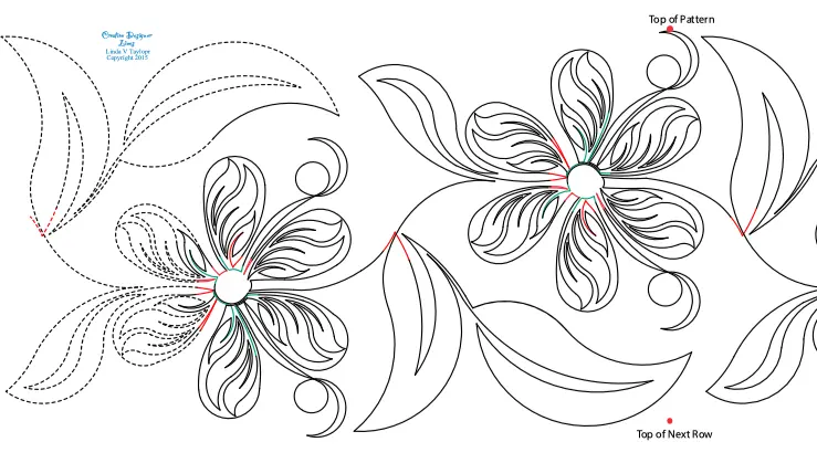 Pantógrafo 243 Hoja Floral de Linda V. Taylor