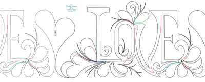 277 Love Border Pantograph by Linda V. Taylor