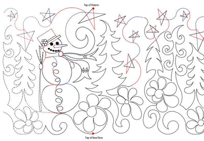 283 Pantographe Bonhommes de Neige #2 par Linda V. Taylor