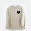 Personalizable Beige Heart Sweatshirt