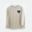 Personalizable Beige Heart Sweatshirt